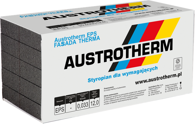 Szare styropiany Austrotherm