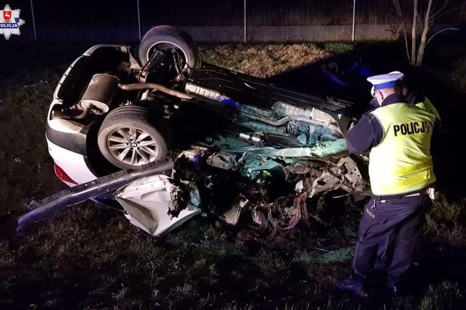 Śmiertelny wypadek BMW w Kajetanowie	