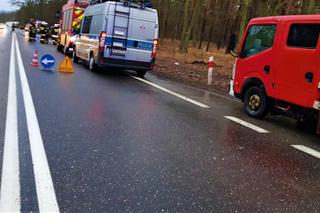 Wypadek w Pędzwie - BMW zmasakrowane