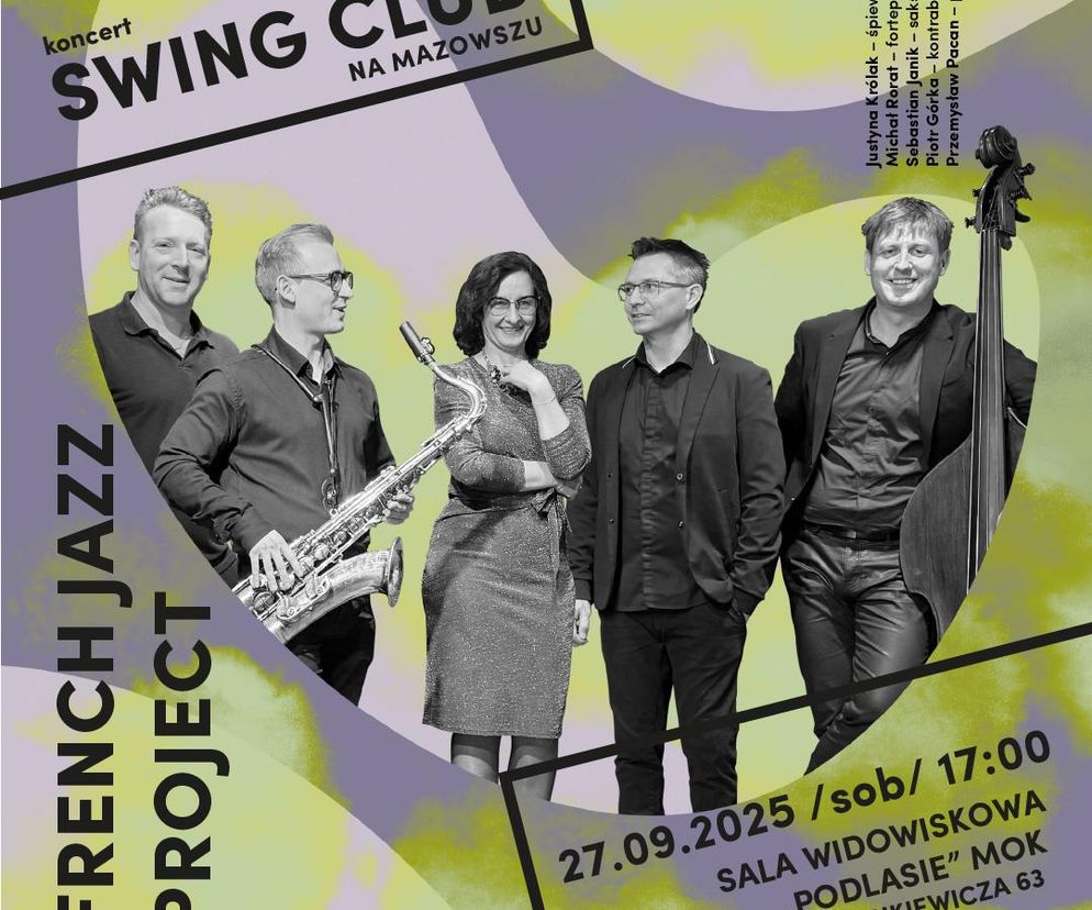 Siedlecki MOK zaprasza 27 września na koncert French Jazz Project 