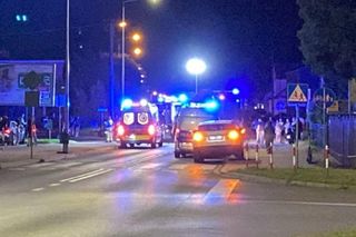 Groźny wypadek w Zaborowie. Motocyklista przewieziony do szpitala