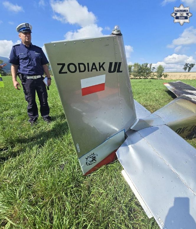 Katastrofa samolotu pod Żywcem. Nie żyją dwie osoby