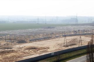 Tak wyglądał teren budowy parku handlowego Glogovia 25 marca 2015