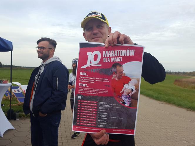 W 10 dni zrobił "10 Maratonów dla Madzi". Biegał między innymi nad zalewem w Rydzynie