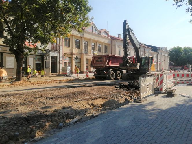 Remont ul. Piłsudskiego w Siedlcach, natrafiono na ciekawe znalezisko