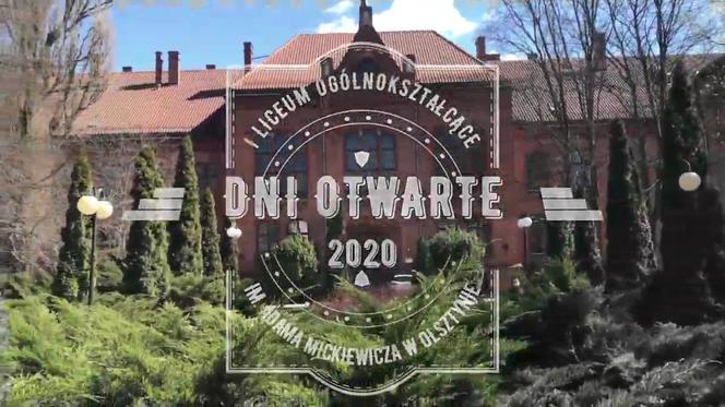Wirtualny dzień otwarty. Uczniowie i nauczyciele LO1  w Olsztynie nagrali film promujący szkołę.