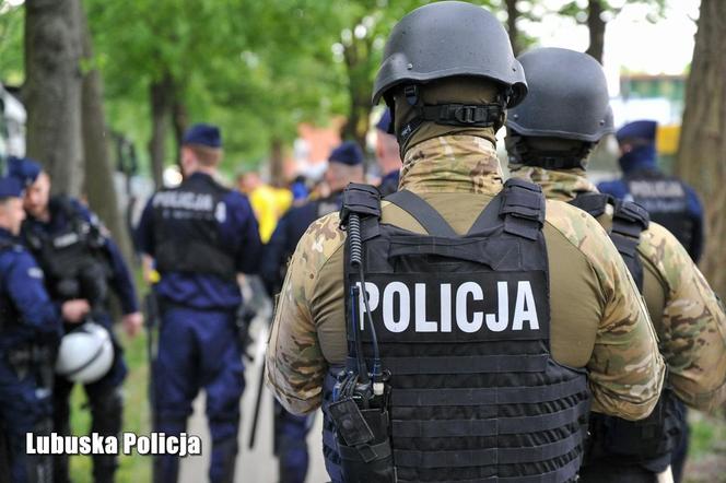 Lubuska policja zabezpieczała derby w Zielonej Górze