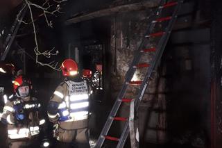 Pożar domu przy ul. Grunwaldzkiej w Tarnowie