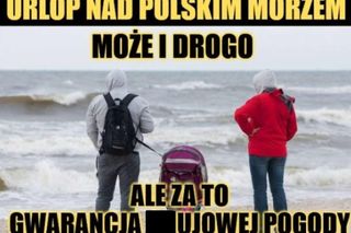 Urlop nad Bałtykiem? Te memy idealnie oddają tegoroczną pogodę