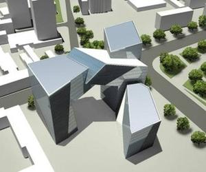 Daniel Libeskind, Brama Miasta, projekt 2013. Pierwsi najemcy mają wprowadzić się do budynku w 2018 roku