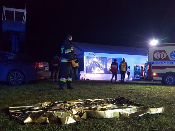 Samolot wbił się w strefę dla publiczności. Ćwiczenia służb na lotnisku w Lesznie