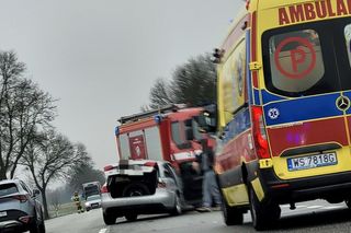 Zdarzenie drogowe na DK2 spowodowało utrudnienia w ruchu