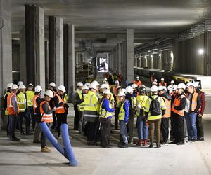 Byliśmy na budowie ostatniej stacji metra w Warszawie. Widok zapiera dech w piersiach