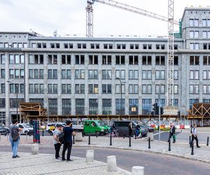 Gmach Banku Gospodarstwa Krajowego w Warszawie w trakcie remontu