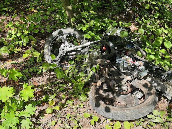 Wypadek motocyklisty w Kaletach