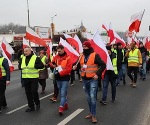 Protest rolników 20 marca w Lublinie. Przeszli ulicami miasta pod LUW