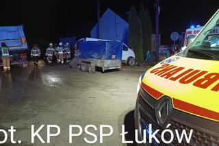 Niestety, życia 43-letniego kierowcy nie udało się uratować