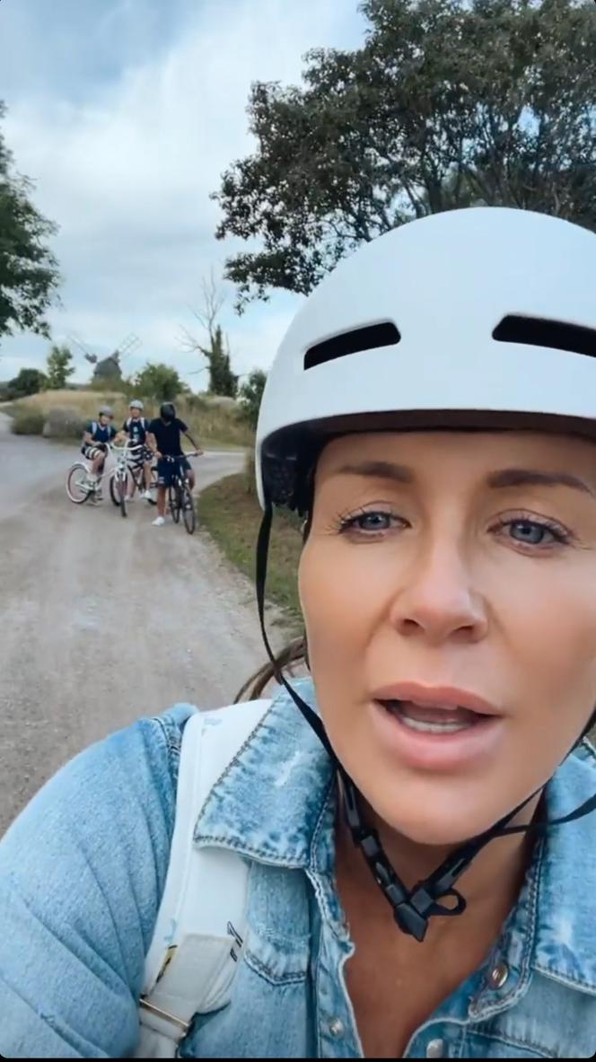Korzystając z wolnych chwil, Małgosia przemierza Szwecję na rowerze
