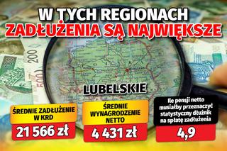 W tych regionach zadłużenia są największe