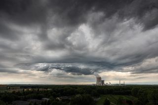 Niebo nad Jaworznem jak portal do innego świata
