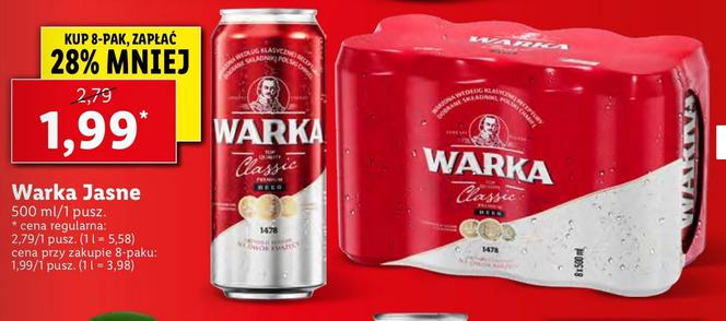 Piwo Warka 1,99 zł