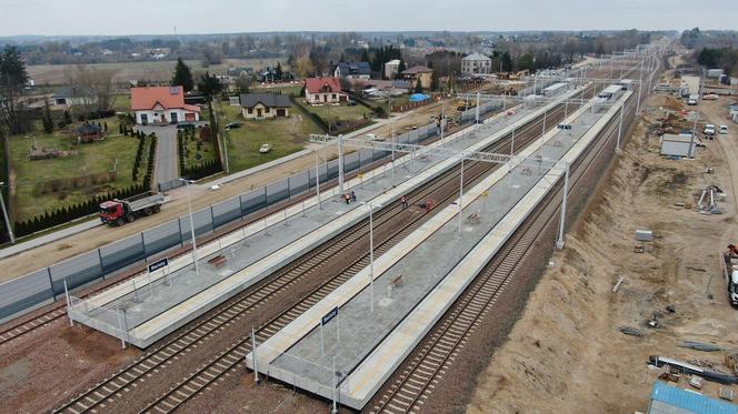 Modernizacja Rail Baltica: Stacja  Baciuty widok na perony