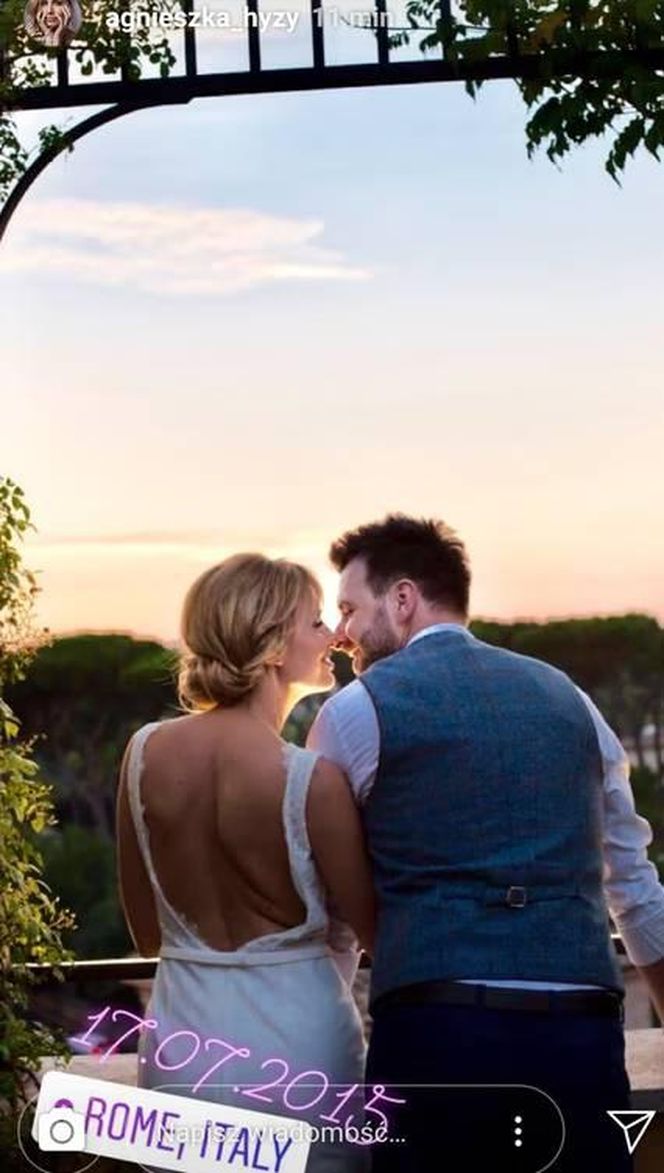 Agnieszka Hyży i Grzegorz Hyży pobrali się w 2015 r.