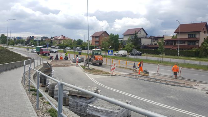 Ostatnie prace przy budowie ścieżek rowerowych w północnej części Kielc [WIDEO]