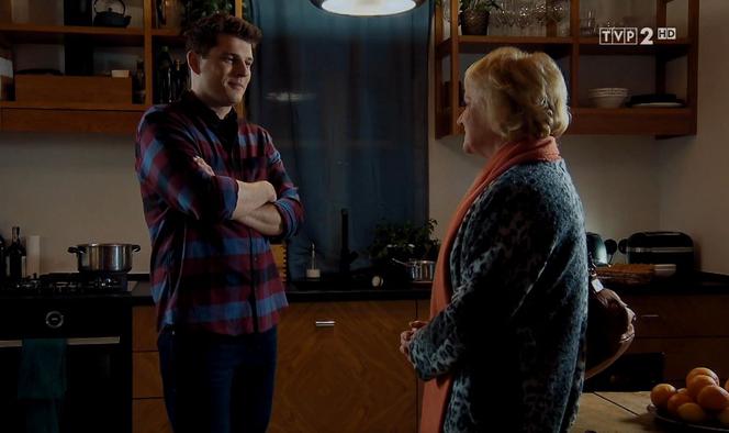 	M jak miłość, odc. 1515: Kisielowa (Małgorzata Różniatowska), Janek (Tomas Kollarik)