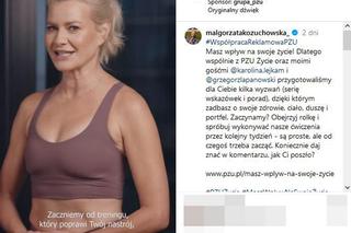 Małgorzata Kożuchowska pokazała brzuch