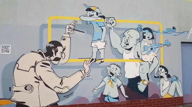 Na Osowej Górze w Bydgoszczy powstał mural inspirowany życiem mieszkańców [ZDJĘCIA]