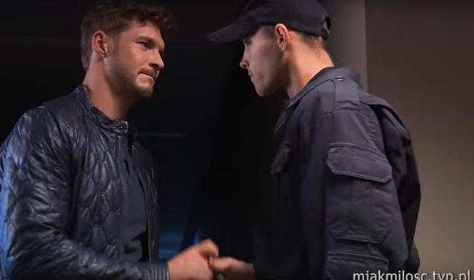 M jak miłość: Marcin (Mikołaj Roznerski), ochroniarz 