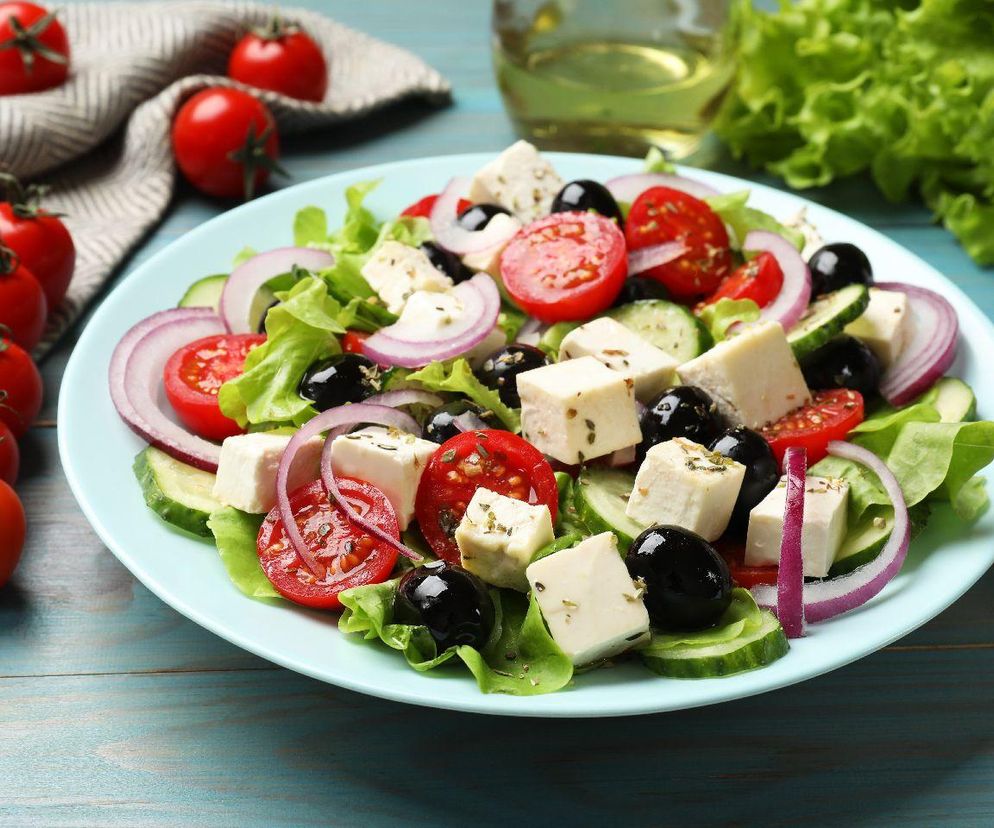 sałatka grecka na grilla