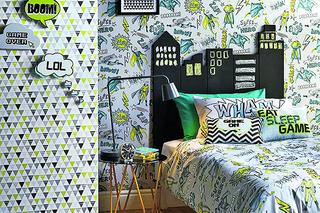 Stylowy pokój nastolatka - oryginalna tapeta