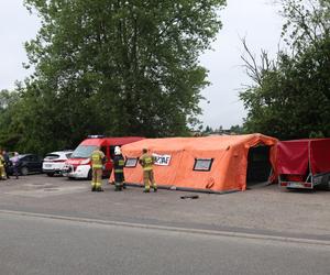 Gigantyczny pożar lokomotywowni na Śląsku Cieszyńskim. Słup ognia i kłęby dymu widoczne z wielu kilometrów