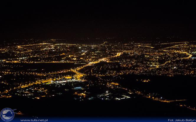 Nocne zdjęcia Lublina z góry!