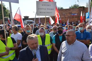 Protest rolników przed siedzibą PiS w Warszawie