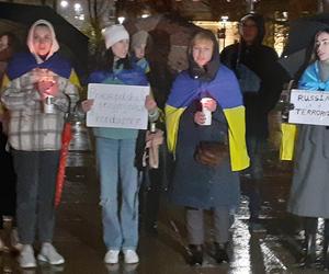 „Rosja to państwo terrorystyczne”. Manifestacja Ukraińców w Lublinie