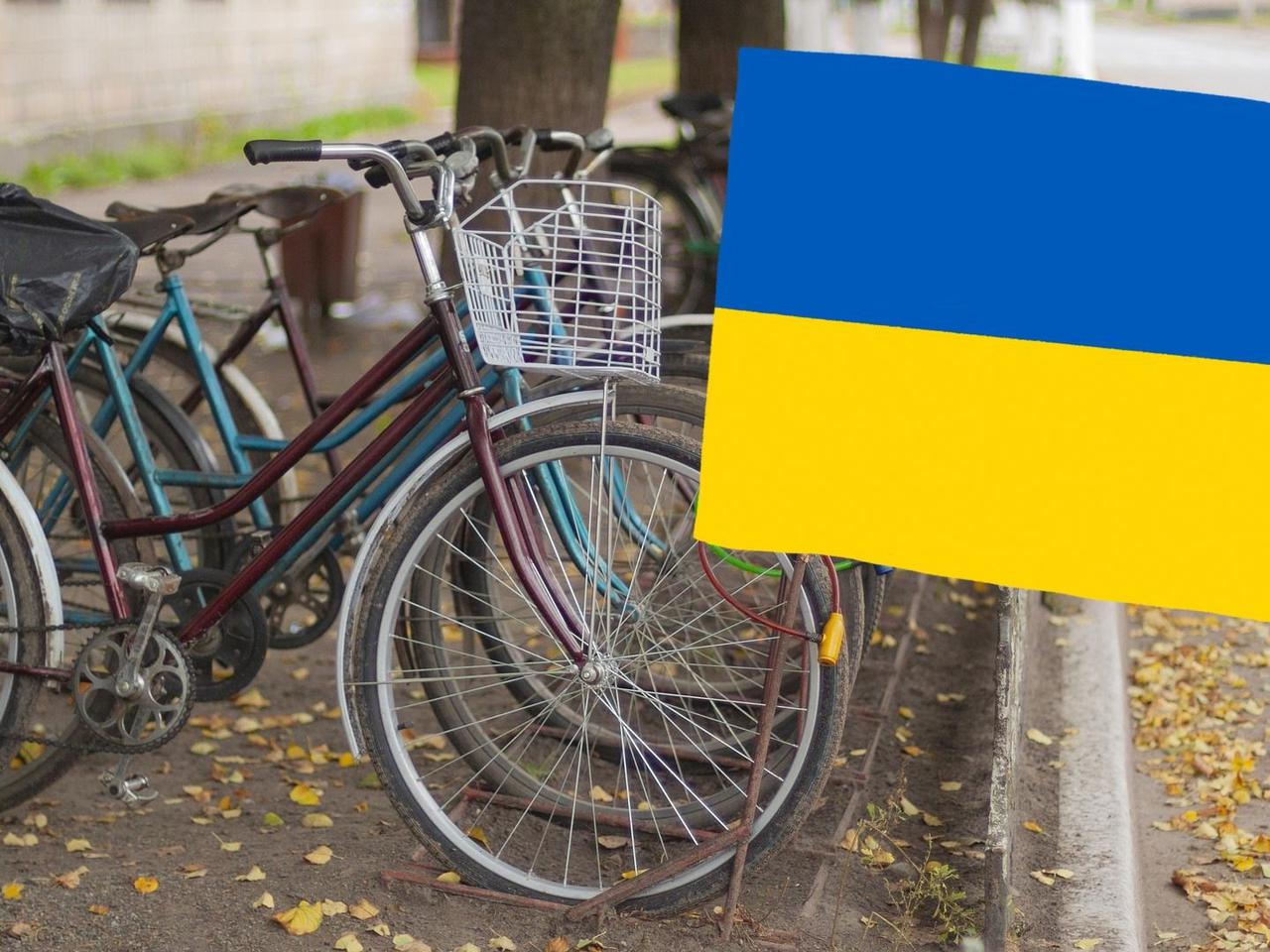 Nietypowa zbiórka na Ursynowie - Zamiast ropy od Putina wybierz rower UKRAINA