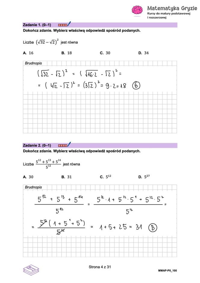Matura 2025: matematyka 6.05.2025. Arkusze CKE i odpowiedzi. Poziom podstawowy 1 i 2 część [Formuła 2023]