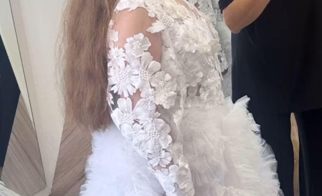 Pierwsza Komunia Święca córki Iwony Węgrowskiej 