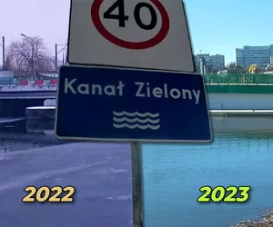 Półtora roku, a taka różnica! Tak zmienił się most nad Kanałem Zielonym