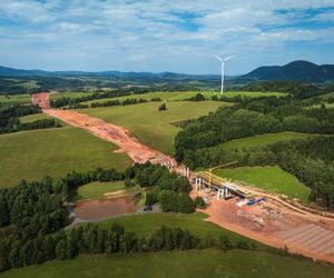 Autostrada D11 w Czechach - zdjęcia z budowy - sierpień 2025
