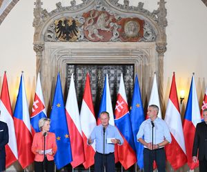 Konferencja prasowa Tuska z Von Der Leyen, Fico