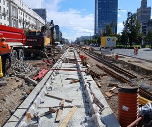 Przebudowa torowiska tramwajowego na ul. Marszałkowskiej w Warszawie