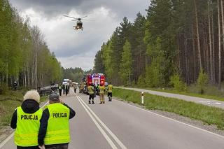 Trześcianka. Tragiczny wypadek na drodze z Zabłudowa do Hajnówki. 1 osoba nie żyje, 10 rannych