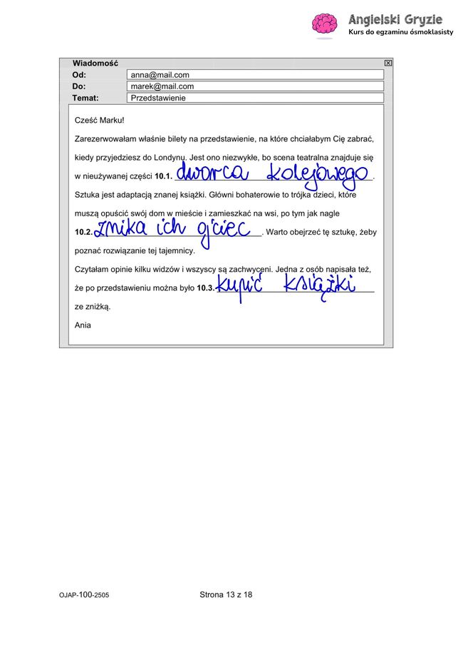 Egzamin ósmoklasisty język angielski 2025: ODPOWIEDZI i ARKUSZE CKE [15.05.2025]