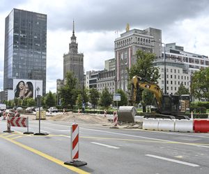 Remont torowiska na ul. Marszałkowskiej (sierpień 2025)