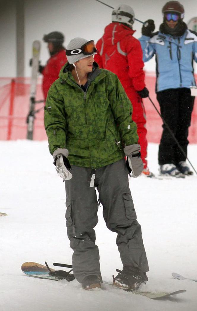 Ashton Kutcher na snowboardzie