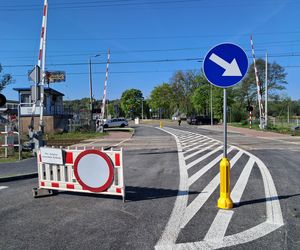 Przejazd kolejowy Starachowice Zachodnie otwarty